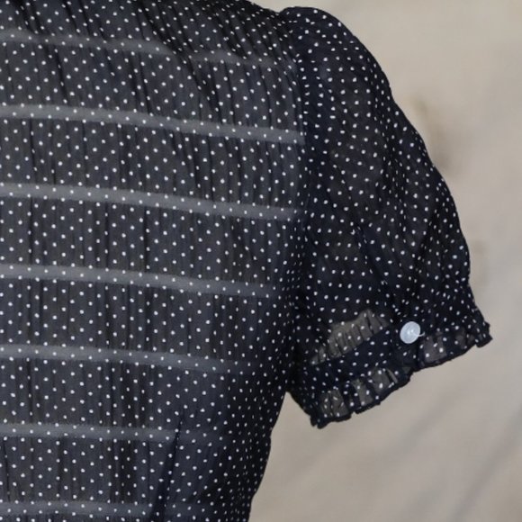 Ann Taylor Loft black with petite polka dots 4P - Picture 7 of 7